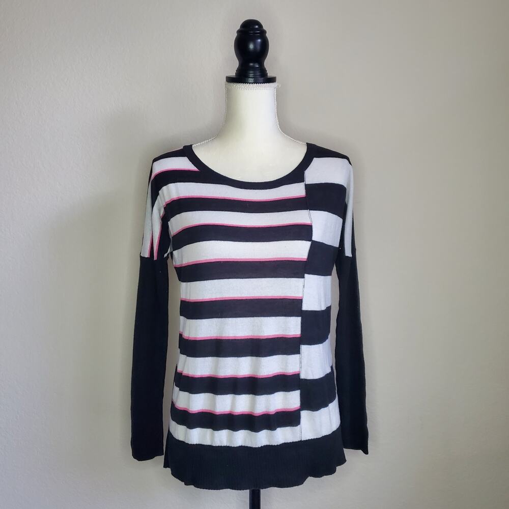 Victoria's Secret Black Striped Sweater Small